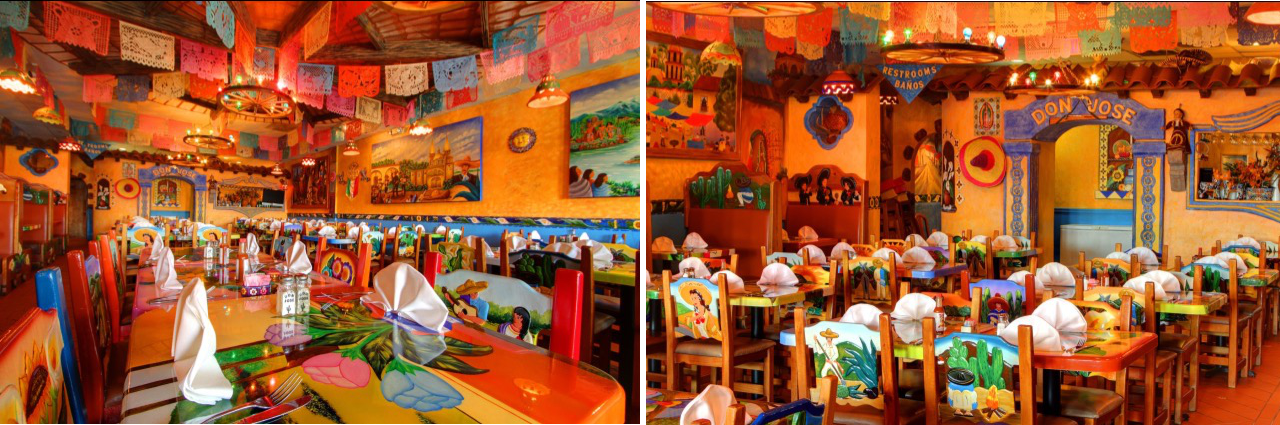 Spacious seating , great food  Don Jose Mexican Restaurant 